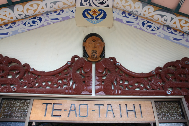 Awatere Marae meeting house: Te Ao Taihi.